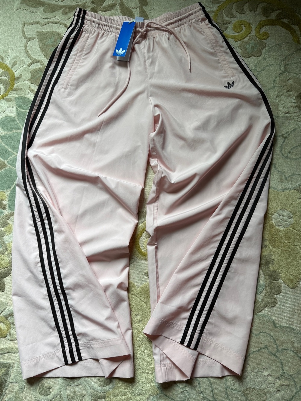 Adidas [M] Firebird Adilenium Wide Leg Track Pants Sandy Pink/Brown KV5300 - Picture 7 of 8